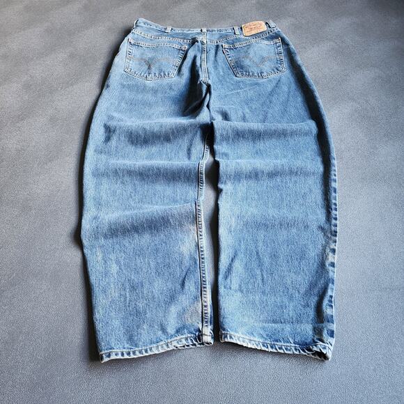 Y2K Baggy Levi's 560 Comfort Loose Fit Blue Denim Jeans 40x32 - Picture 1 of 13